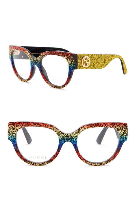 gucci eyeglasses with glitter|nordstrom rack Gucci glasses.